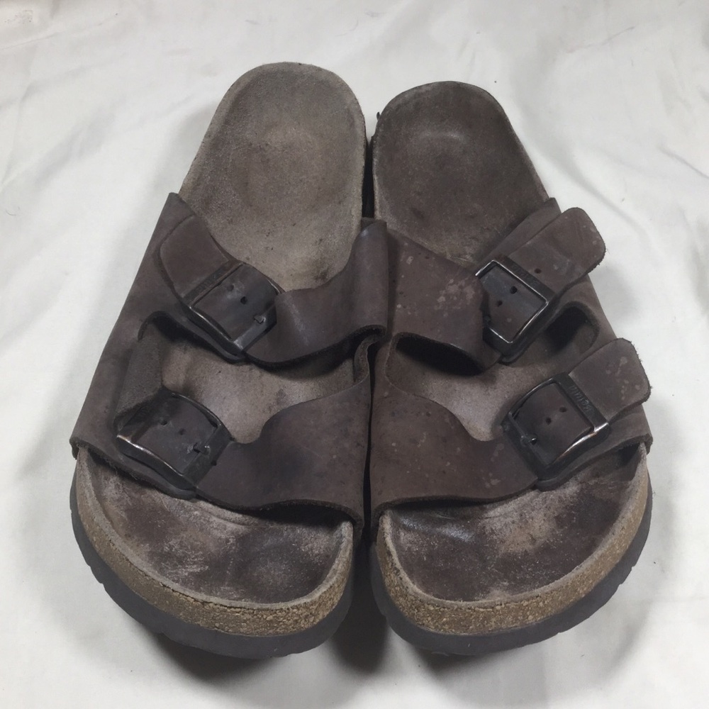 Betula Birkenstock Brown Leather Arizona Sandals